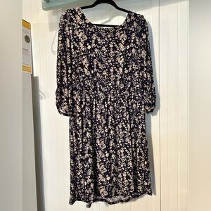 Gilli Navy and Cream Dress